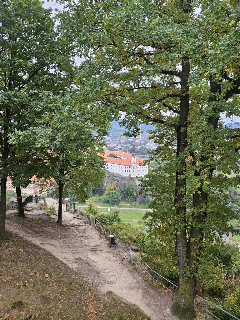 widok na zamek decin