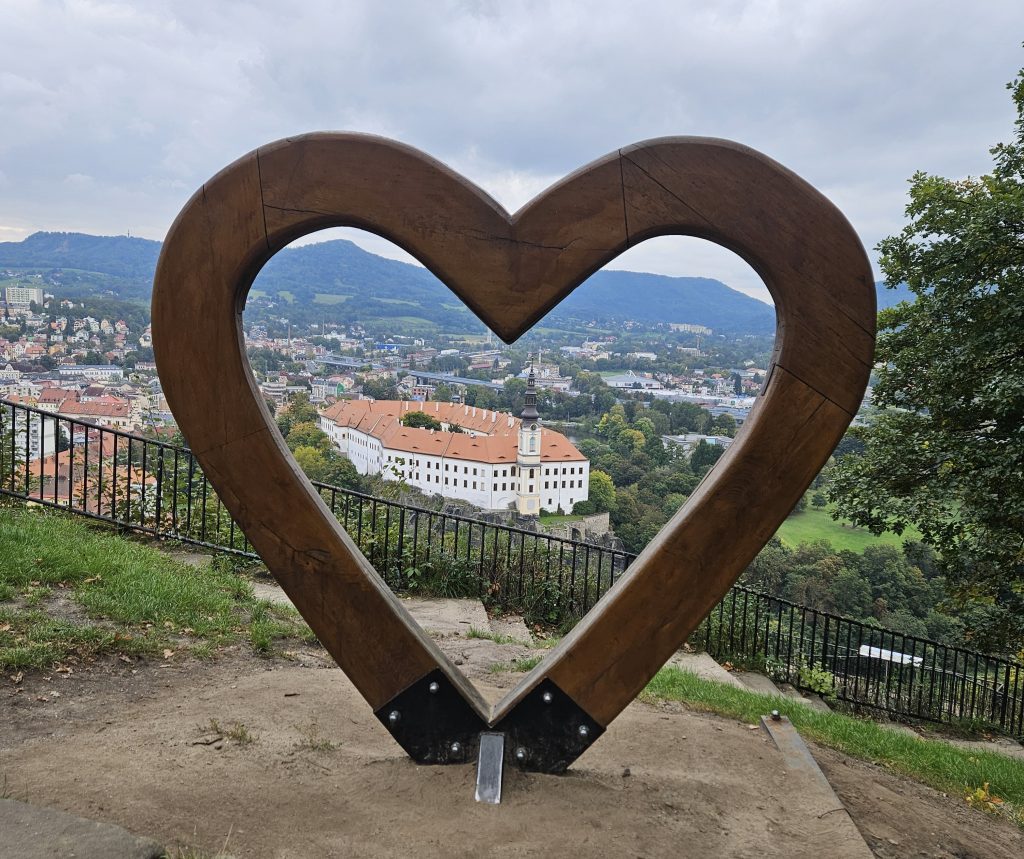 Widok na zamek decin